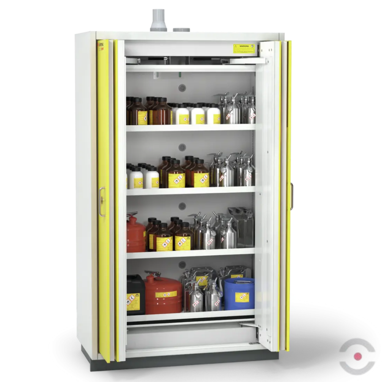 Szafa ognioodporna Topserw SAFE-90 XL, 4 półki, drzwi FSC żółte, PREMIUM, 90 min