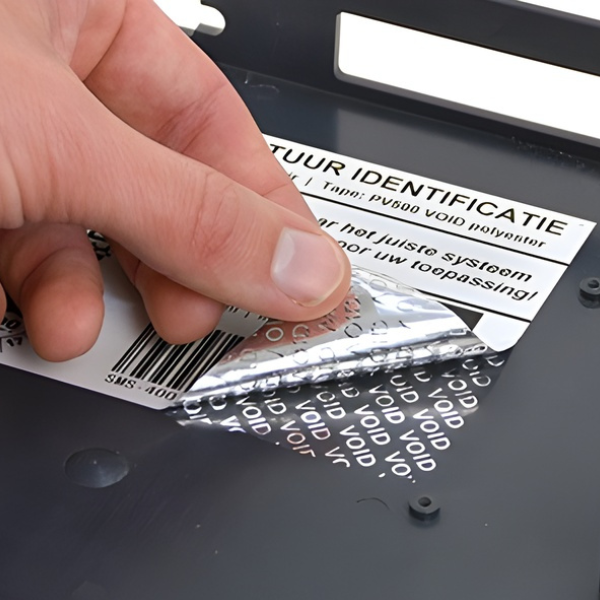 Taśma/rolka poliestrowa plombująca Industrial do etykiet, oznaczeń, S*D 110 mm*30 m, matowe aluminium