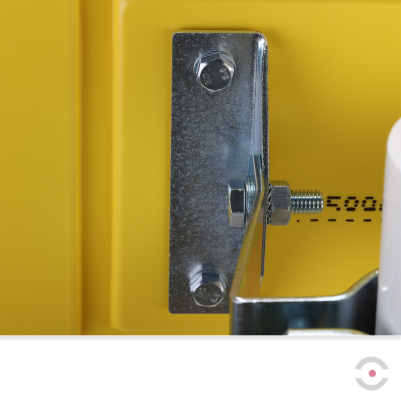 Lustro przemysłowe Dancop, Newton, 60*80 cm, akryl, żółto-czarne