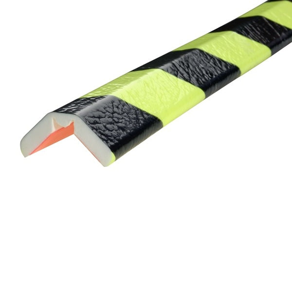 Elastyczny profil ostrzegawczo-ochronny Knuffi, typ W, neon/czarny, 1000 mm