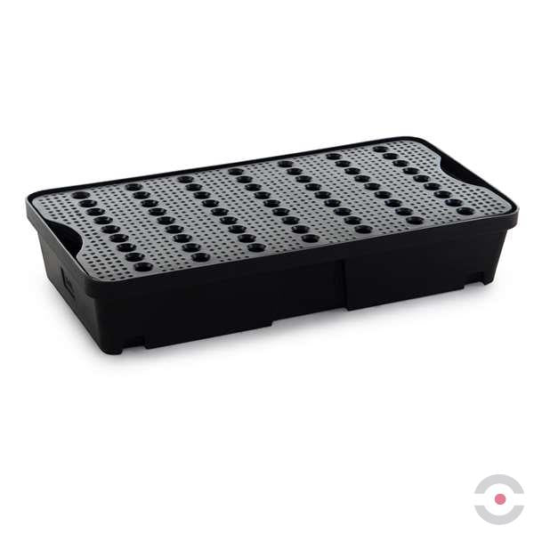 Wanienka wychwytowa polietylenowa Topserw 30 l, kratownica, czarny/czarny, MINI