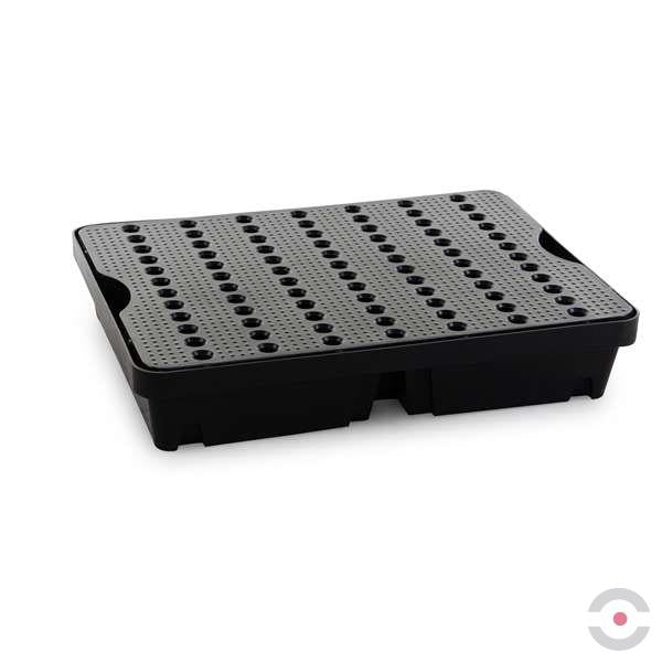 Wanienka wychwytowa polietylenowa Topserw 40 l,  kratownica, czarny/czarny, MINI