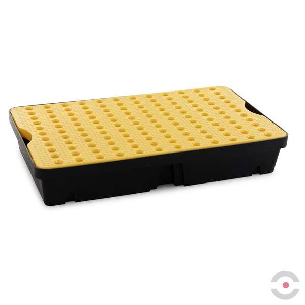 Wanienka wychwytowa polietylenowa Topserw 60 l, kratownica, czarny/żółty, MINI