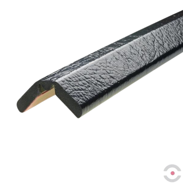 Elastyczny profil ostrzegawczo-ochronny Knuffi, typ W, czarny, 1000 mm