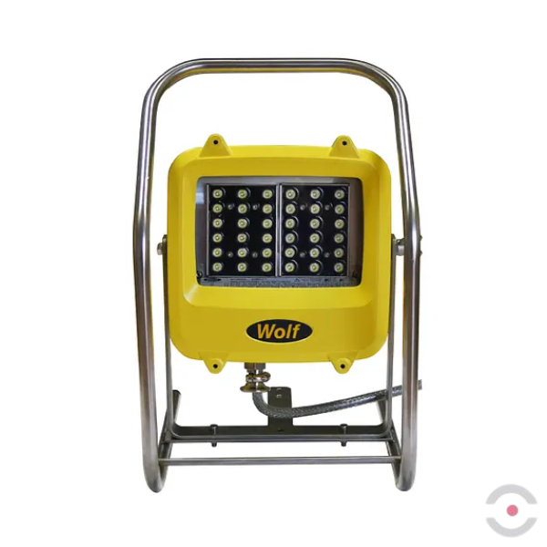 Lampa robocza Ex ATEX Topserw WOLF WF-300XLH, zasilanie 230 V, kabel 10 m, wtyk, 2*18*LED, Zone ‘1’, ‘21’