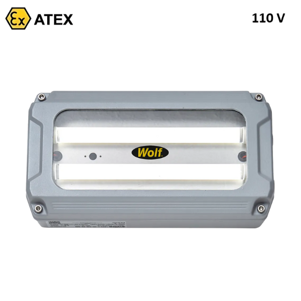 Lampa ścienno-sufitowa Ex ATEX Topserw WOLF LBXS, 24 W, 1*LED DLO, 59°C, zasilanie 110 V, strefa 1, 21