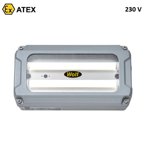 Lampa ścienno-sufitowa Ex ATEX Topserw WOLF LBXS, 24 W, 1*LED DLO, 59°C, zasilanie 230 V, strefa 1, 21
