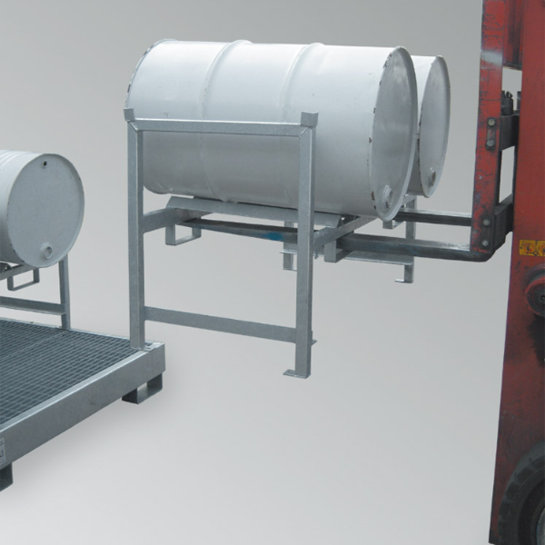 Regał piętrowy (STR-2) do wanny wychwytowej (WSP/E2), S*G*W 1390*650*790 mm, 2*200 l poziomo