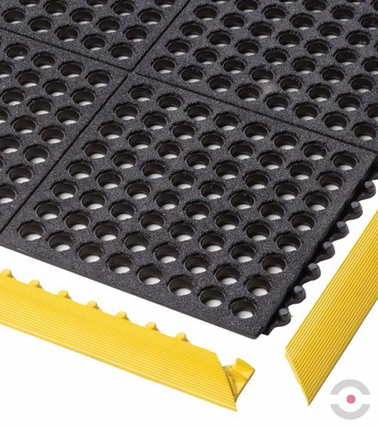 Wykładzina przemysłowa Notrax, 850SFR Cushion Ease Nitrile GSII FR, modułowa, powierzchnia cierna, 91 cm x 91 cm, obszar mokry, czarny