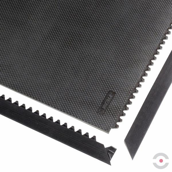 Mata ergonomiczna Notrax, 040 Slabmat Carre, antywstrząsowa, modułowa, 91 cm x 91 cm, obszar suchy, czarny