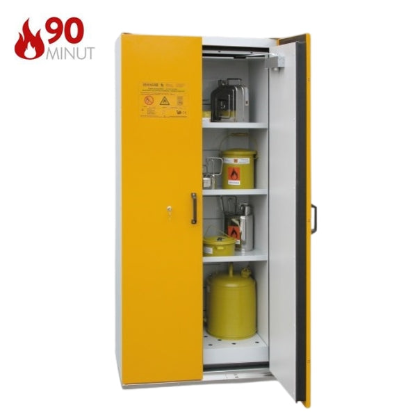 Szafa ognioodporna Topserw SAFE-90 L, 3 półki, blacha stalowa, drzwi szare, SiS, 90 min