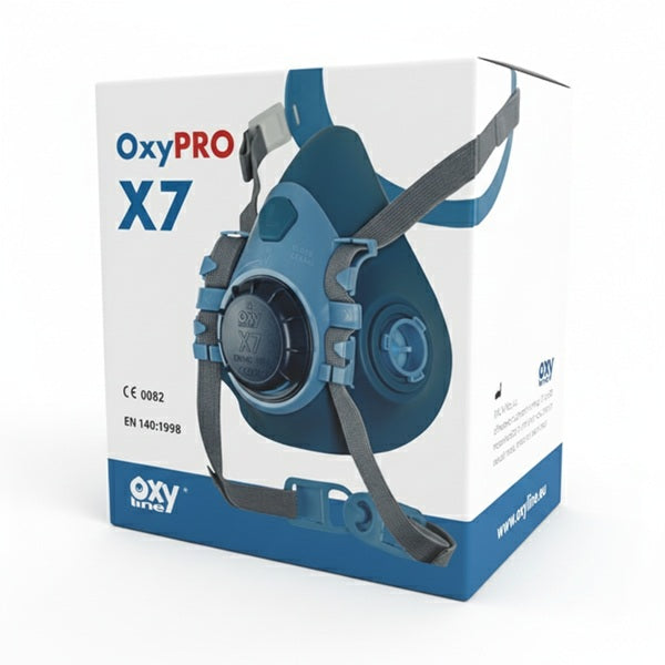 Półmaska Oxyline X7, silikon (bagnet), rozmiar S