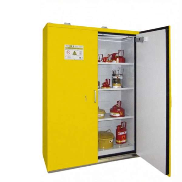 Szafa ognioodporna Topserw SAFE-90 XXL, 3 półki, blacha stalowa, drzwi żółte, SiS, 90 min