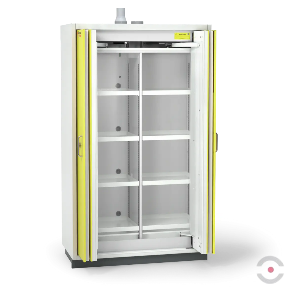 Szafa ognioodporna Topserw SAFE-90 XL-2, 8 półek, drzwi FSC żółte, PREMIUM, 90 min