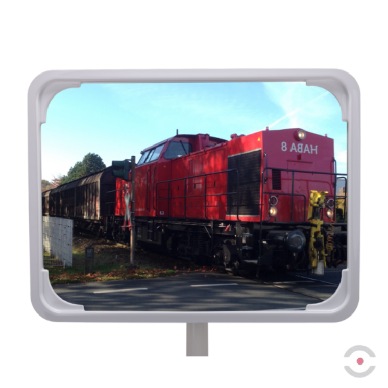 Lustro przemysłowe Dancop, Mont Blanc, 60*80 cm, akryl, białe