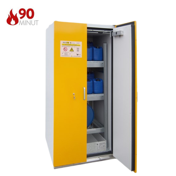 Szafa ognioodporna Topserw DRUM-90 L, beczka 1*60 l poziom, wanna wychwytowa EW, FAS, 90 min