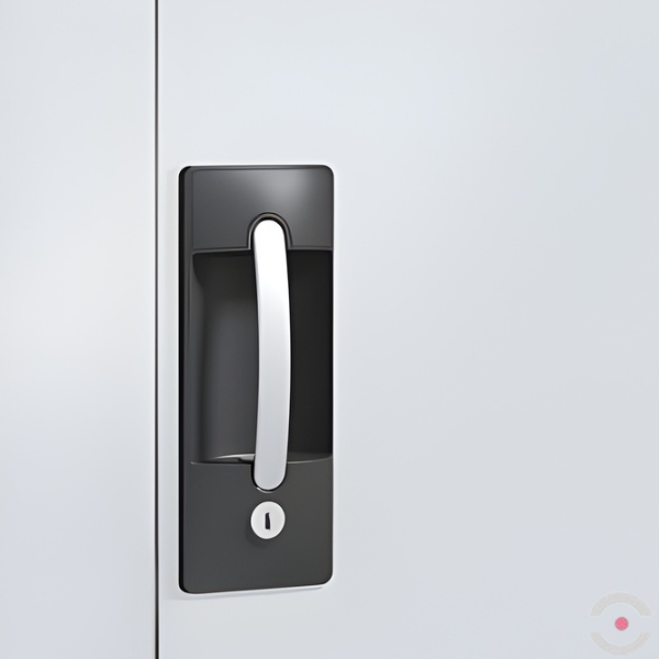 Szafa warsztatowa M, nośność do 700 kg, 1 półka, mata, drzwi dwuskrzydłowe, W*S*G 1000*930*500 mm, szary