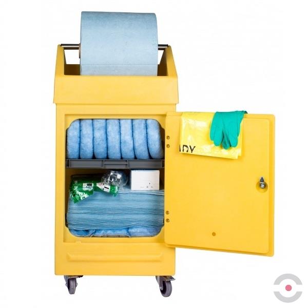 Zestaw mobilny Topserw, POLI (PDSD), sorbenty tylko do oleju, 222 l