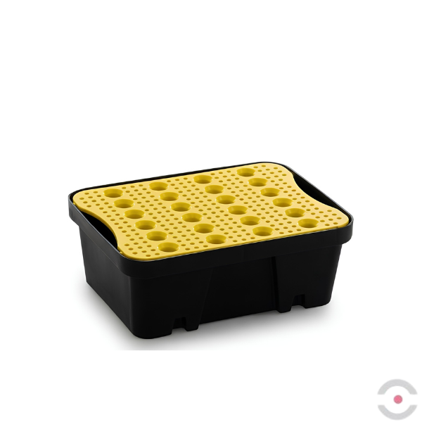 Wanienka wychwytowa polietylenowa Topserw 10 l, kratownica, czarny/żółty, MINI