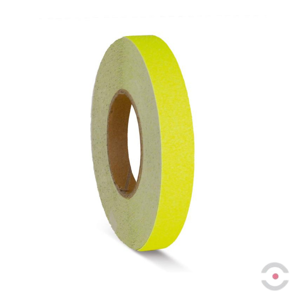 Taśma antypoślizgowa Easy Clean R10, rolka, żółta, S*D 25 mm*18,3 m